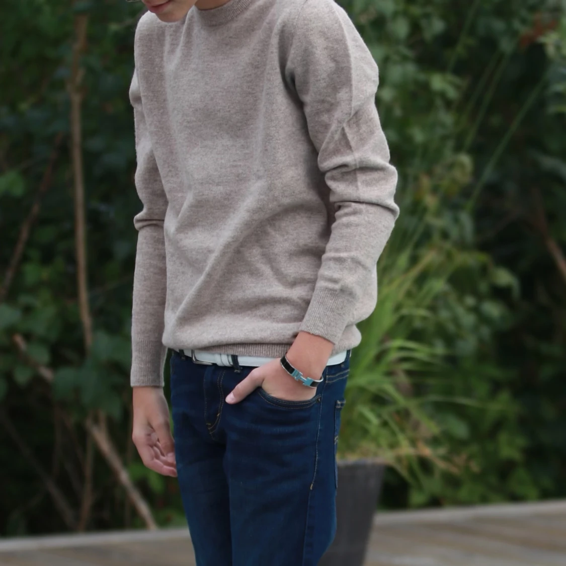 Helt ny marin ull tröja - 92