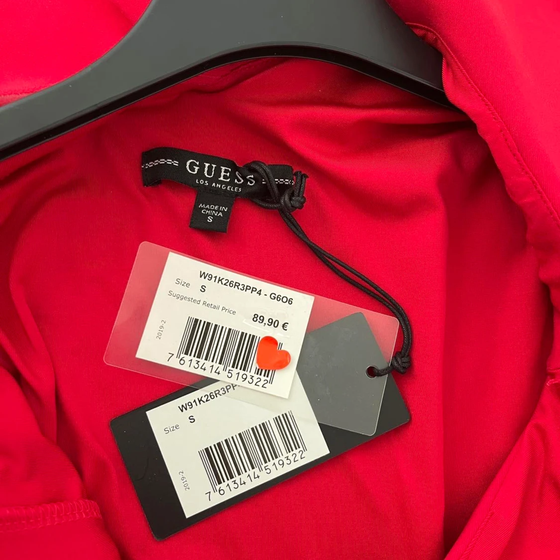 Röd klänning från Guess - 3