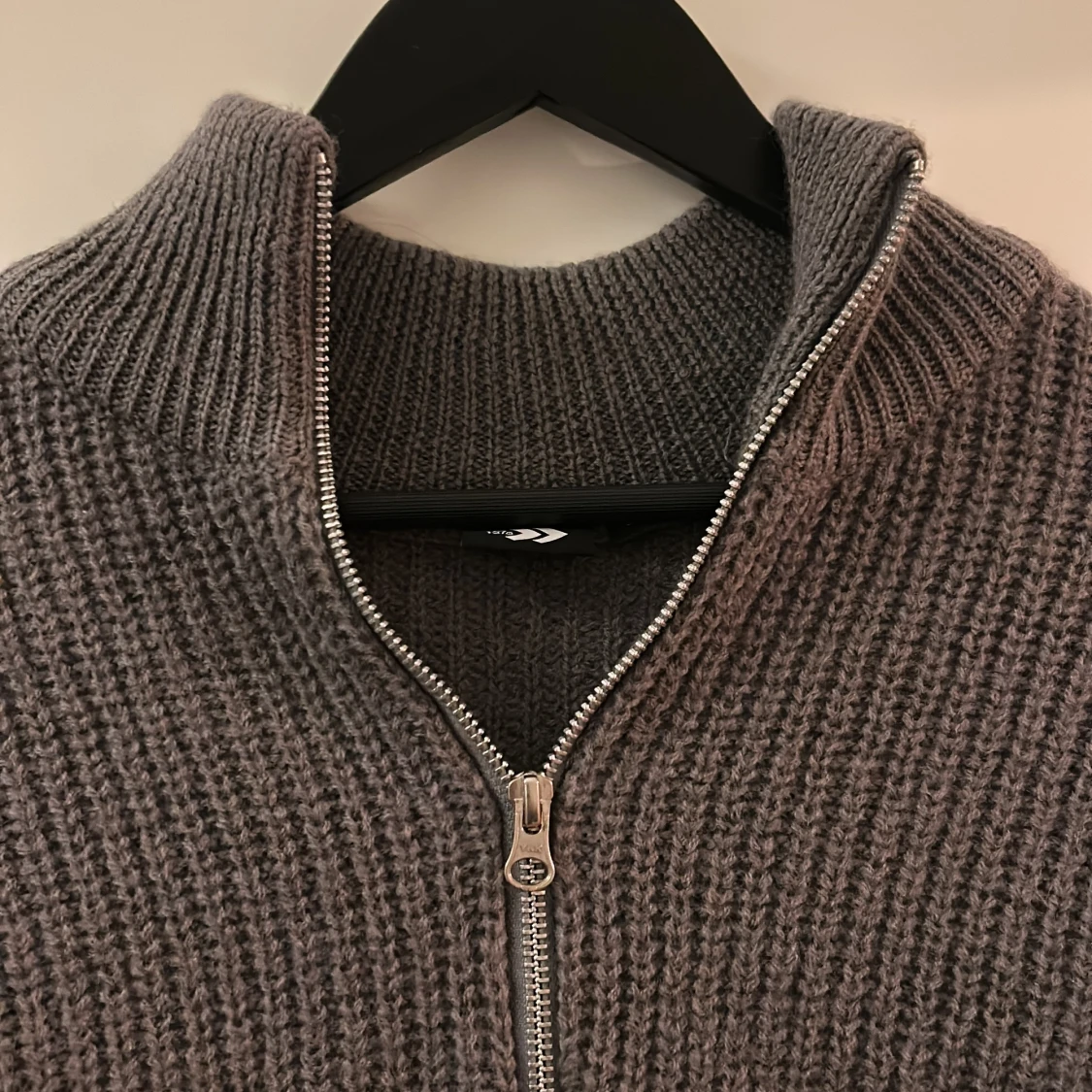 Stickad halfzip - 90