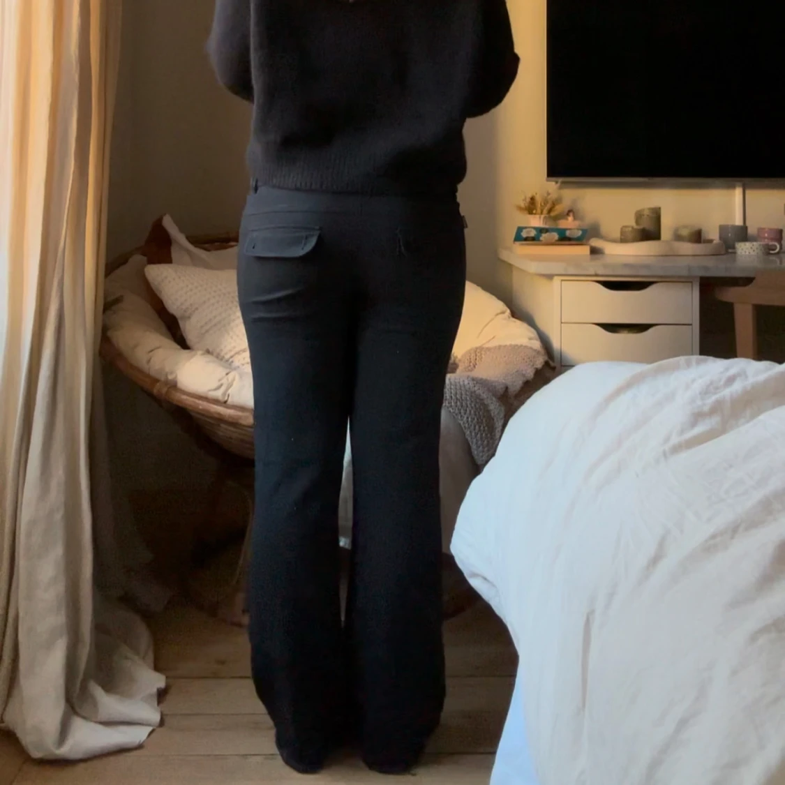 Lågmidjade kostymbyxor  - 1