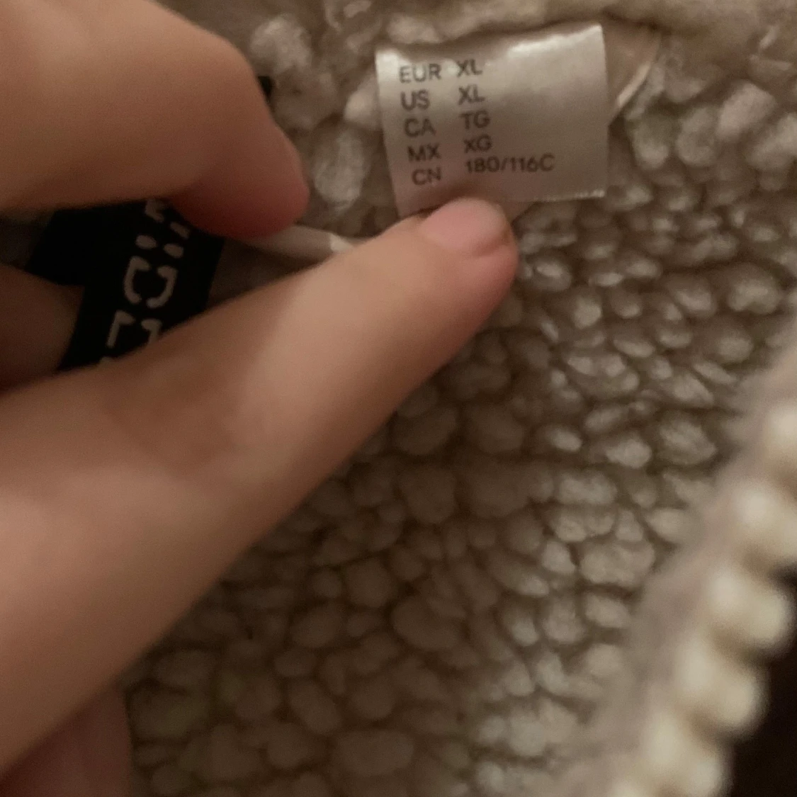 Brun jacka med teddyfoder - 90