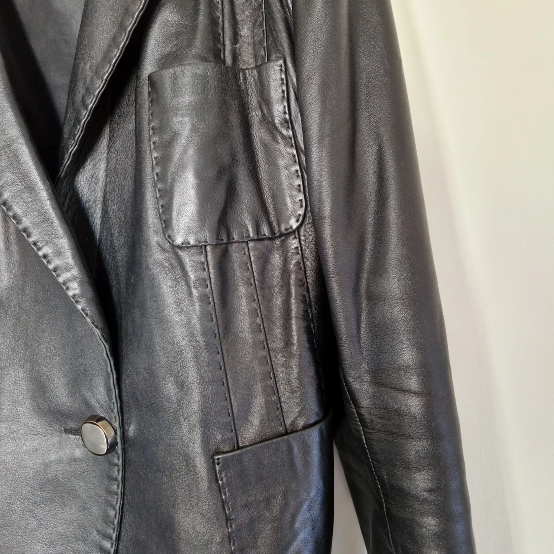Läderjacka äkta läder - 91
