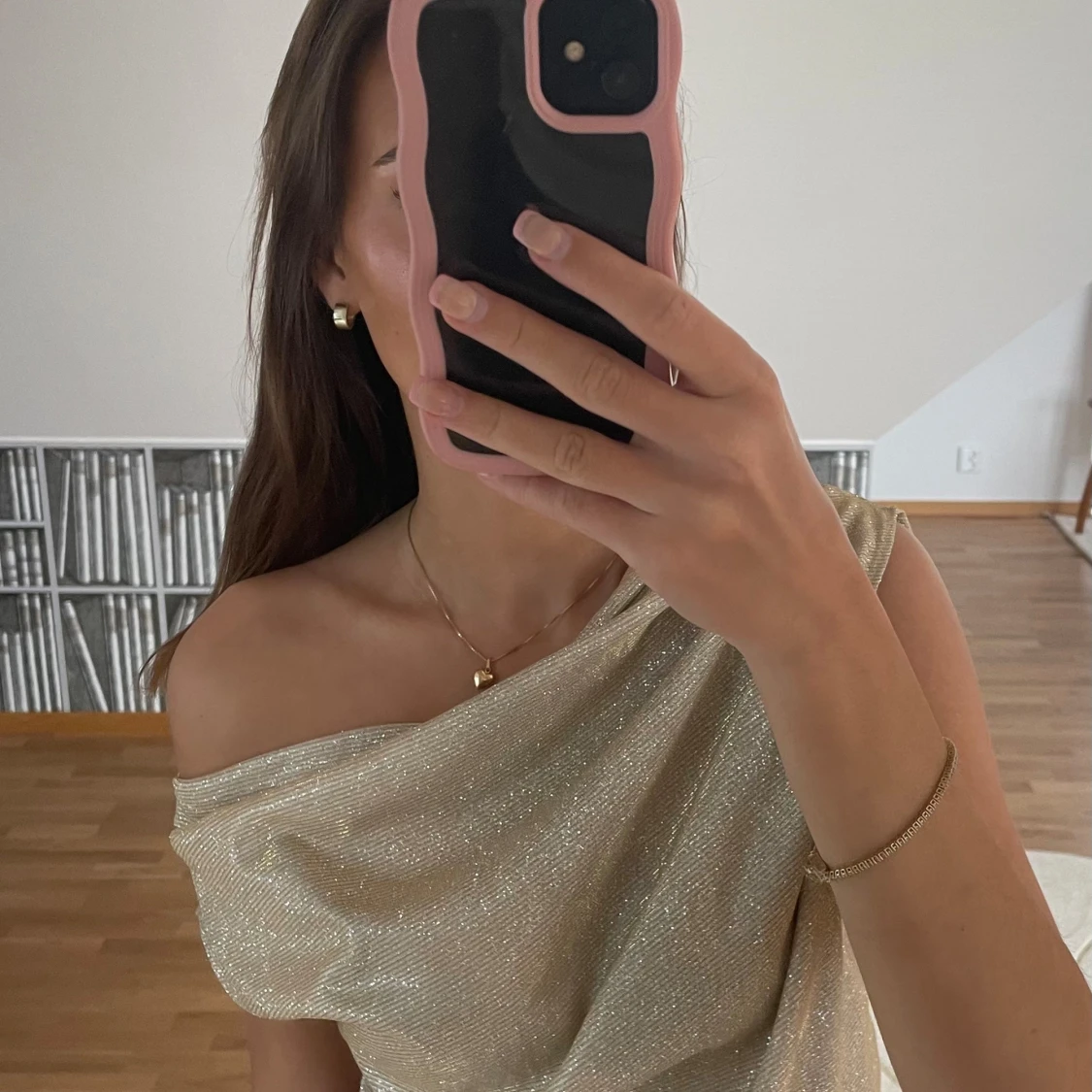 Glittrig fest topp 