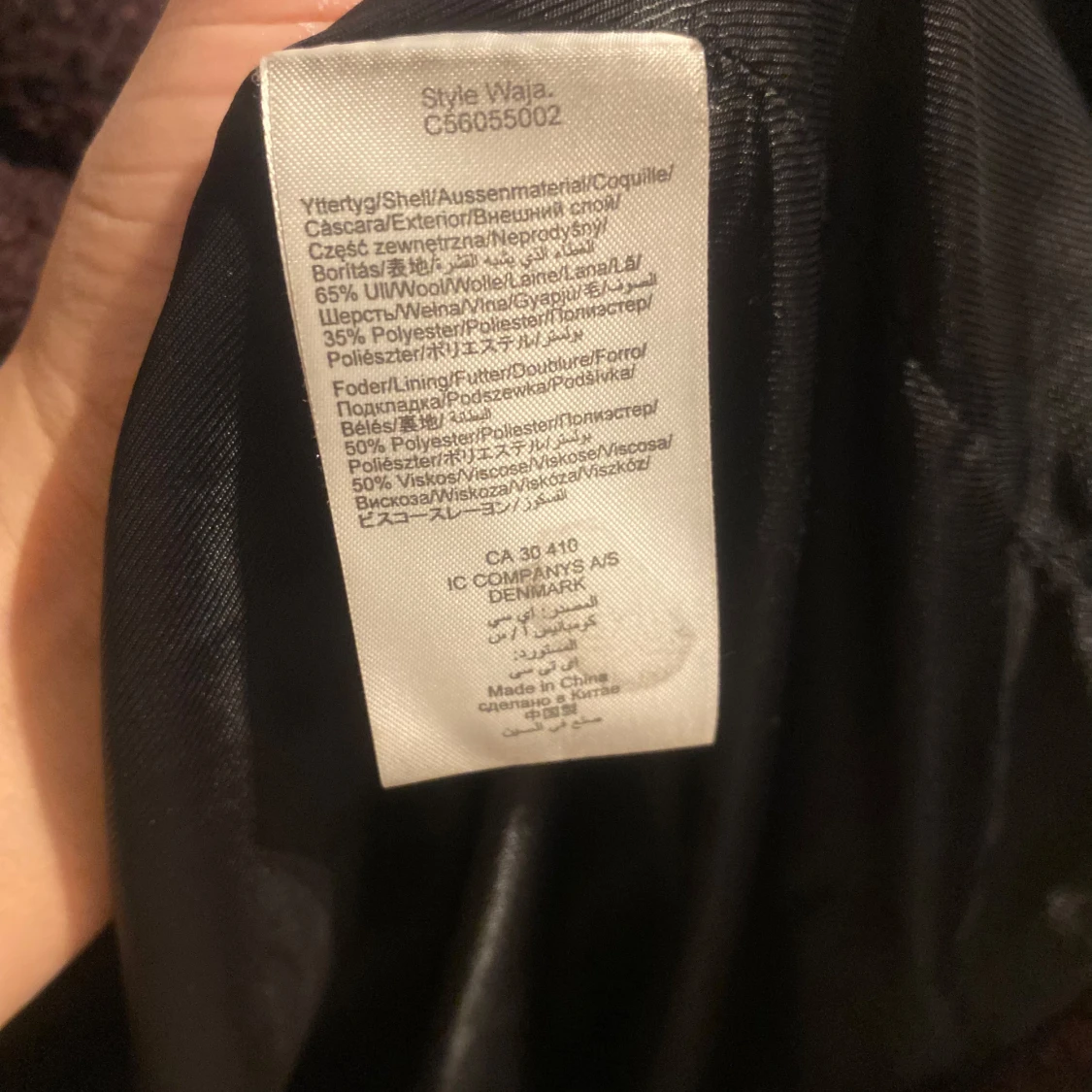 Vinröd teddyjacka från InWear - 93