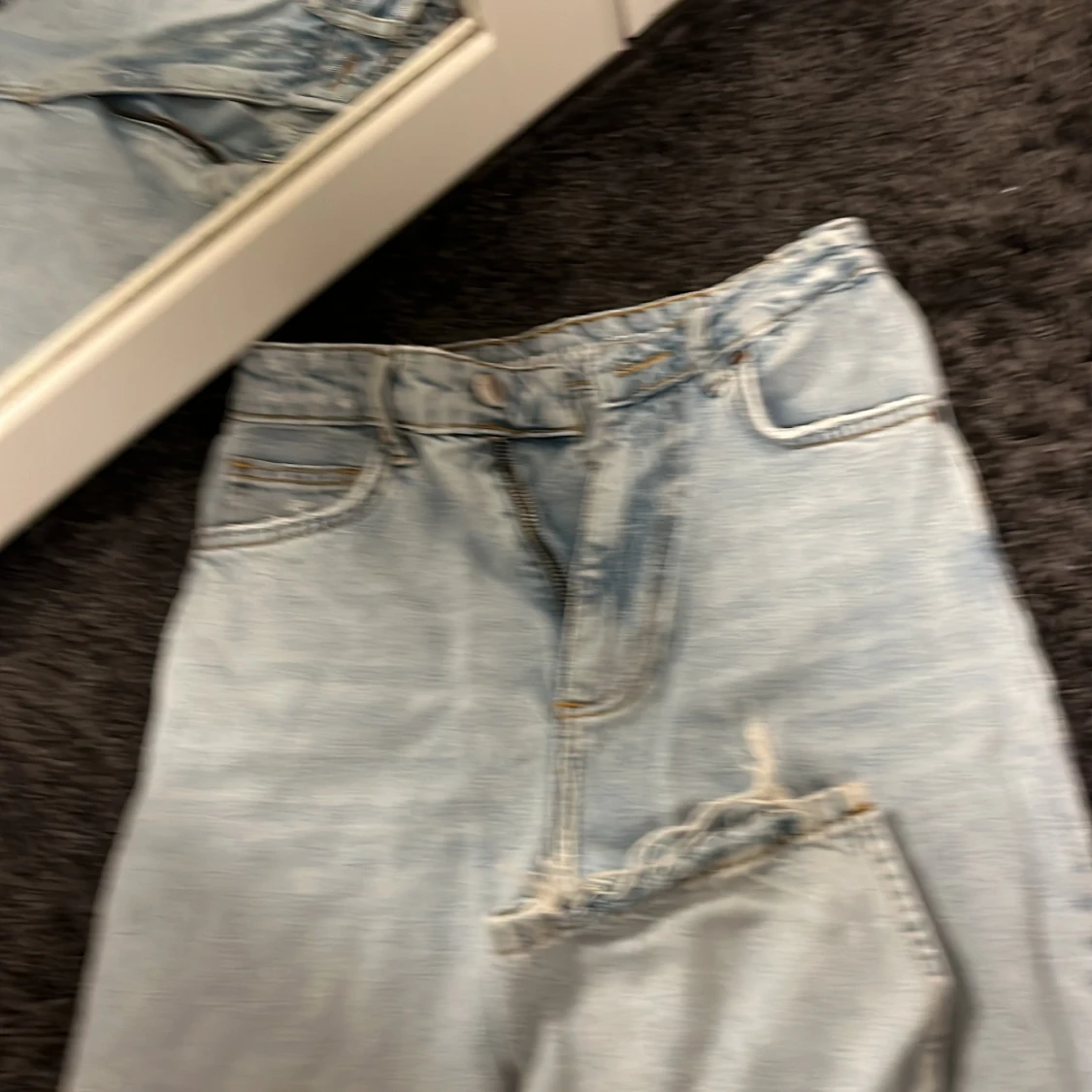 Ljusblå jeans från Evisu - 90