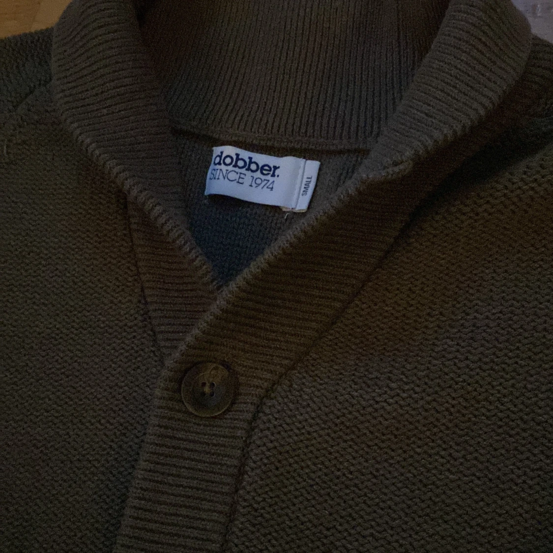 Grön stickad kofta från Dobber - 90