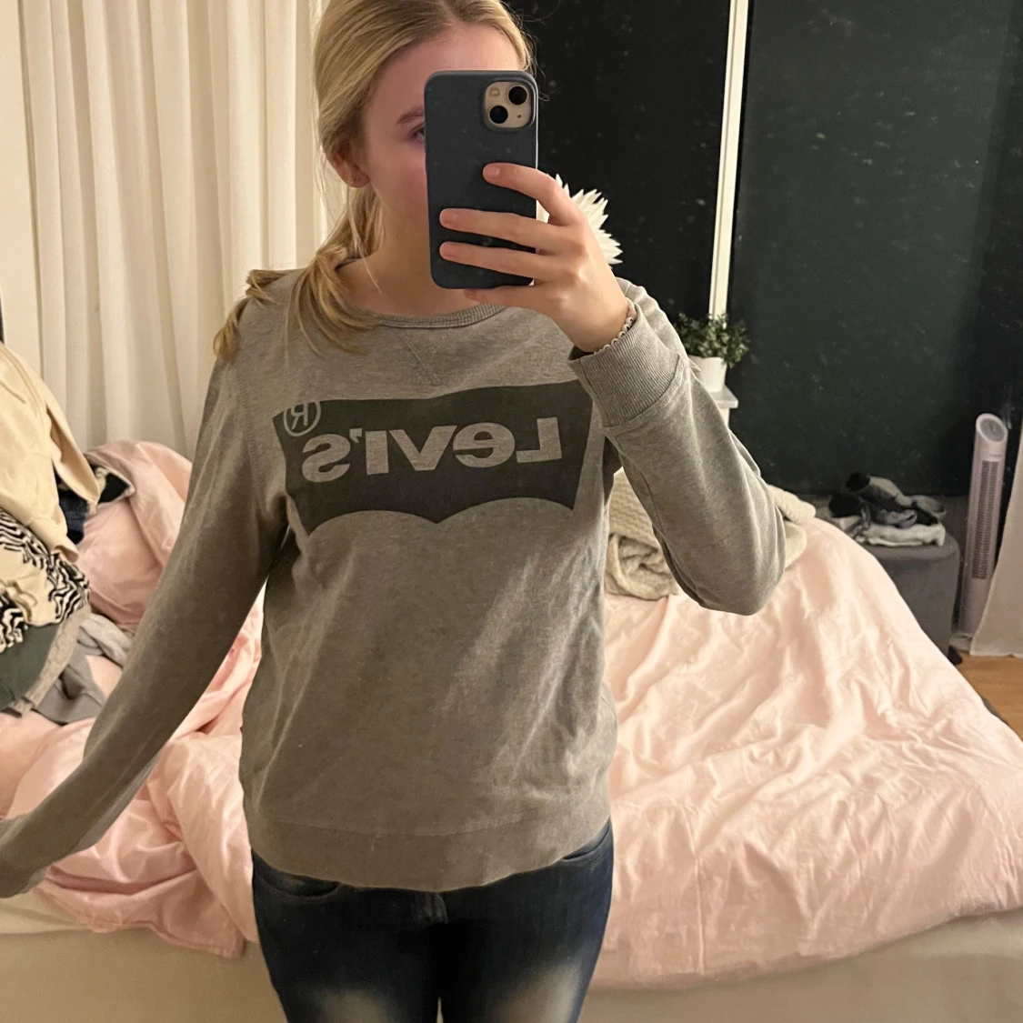 Grå sweatshirt från Levi's