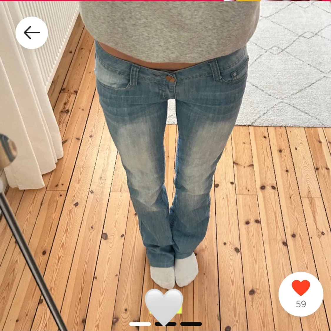 Lågmidjade bootcut jeans