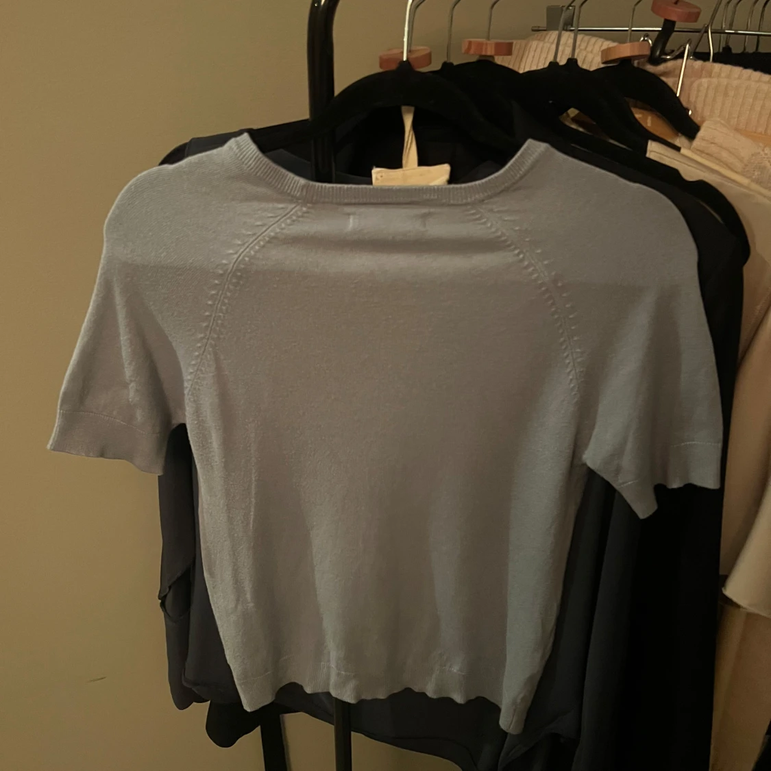 Ljusblå kortärmad topp från Massimo Dutti - 2