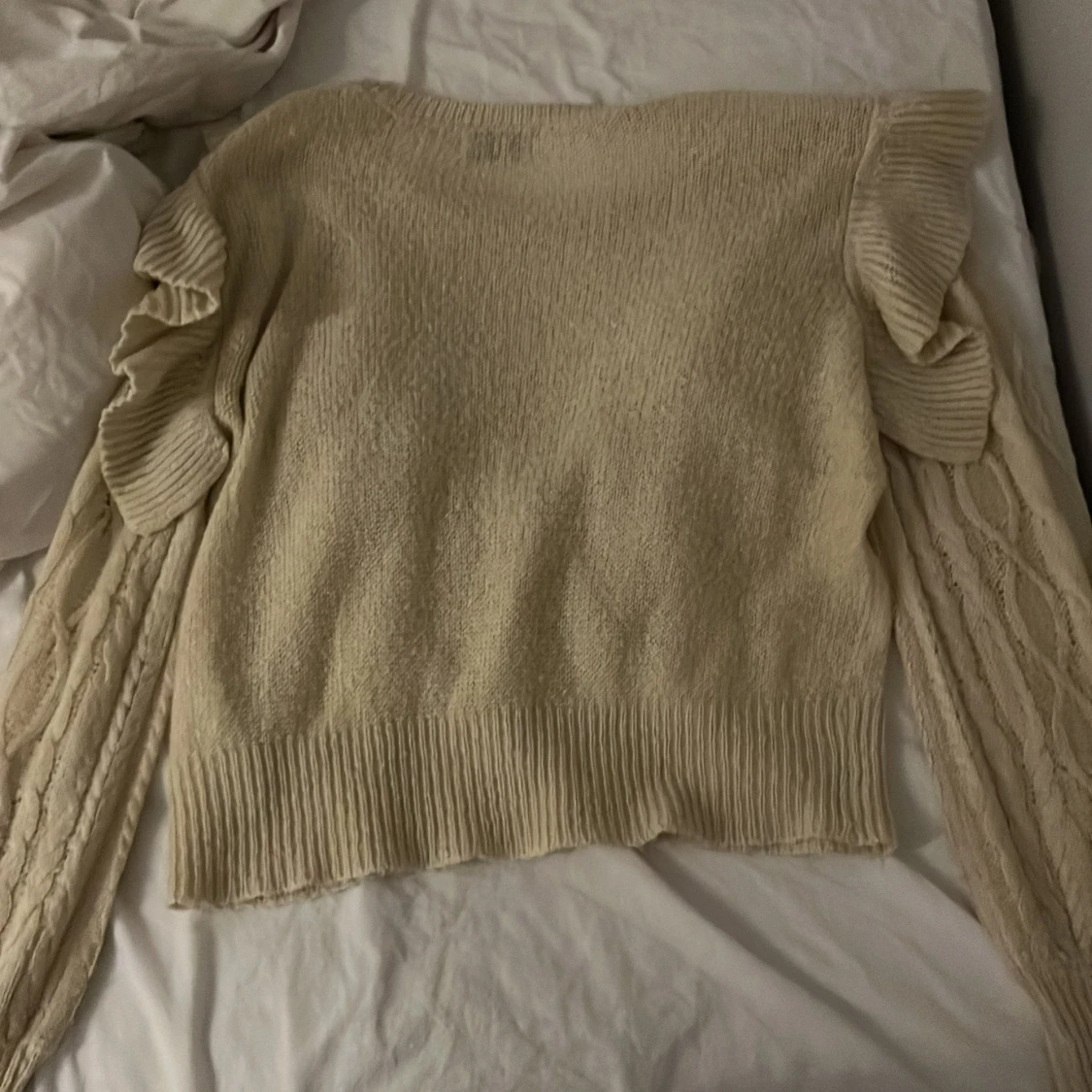 Beige stickad tröja från JDY - 1