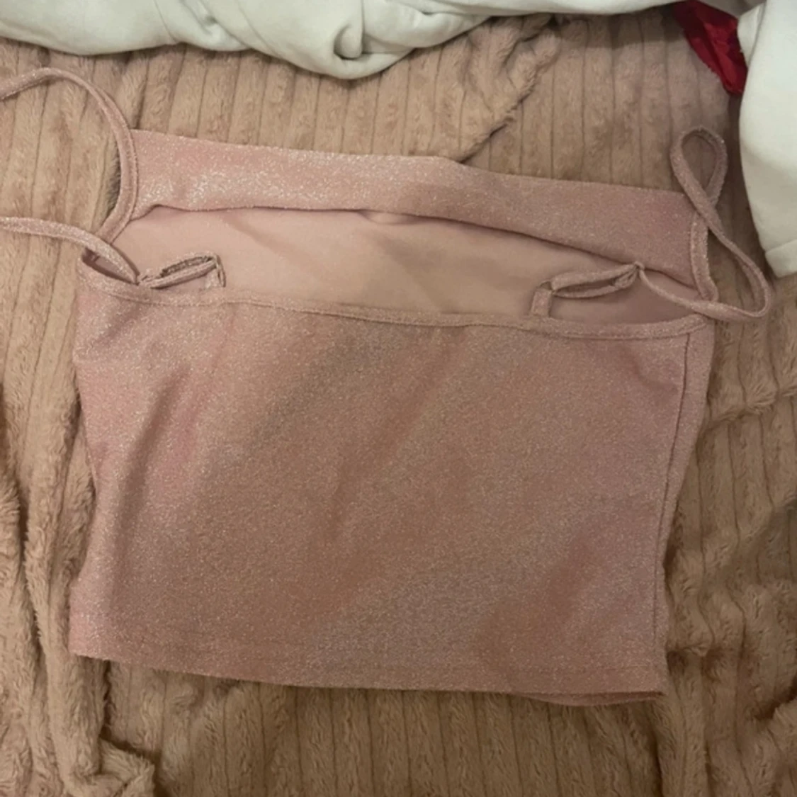 Glittrig rosa topp - 1