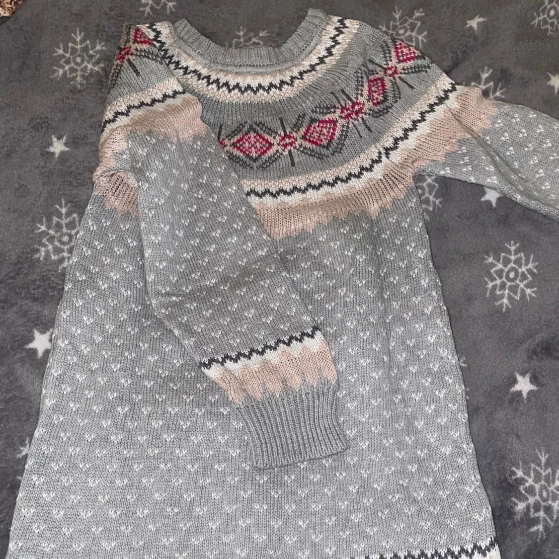 Barn Grå stickad tröja storlek 110 - 1