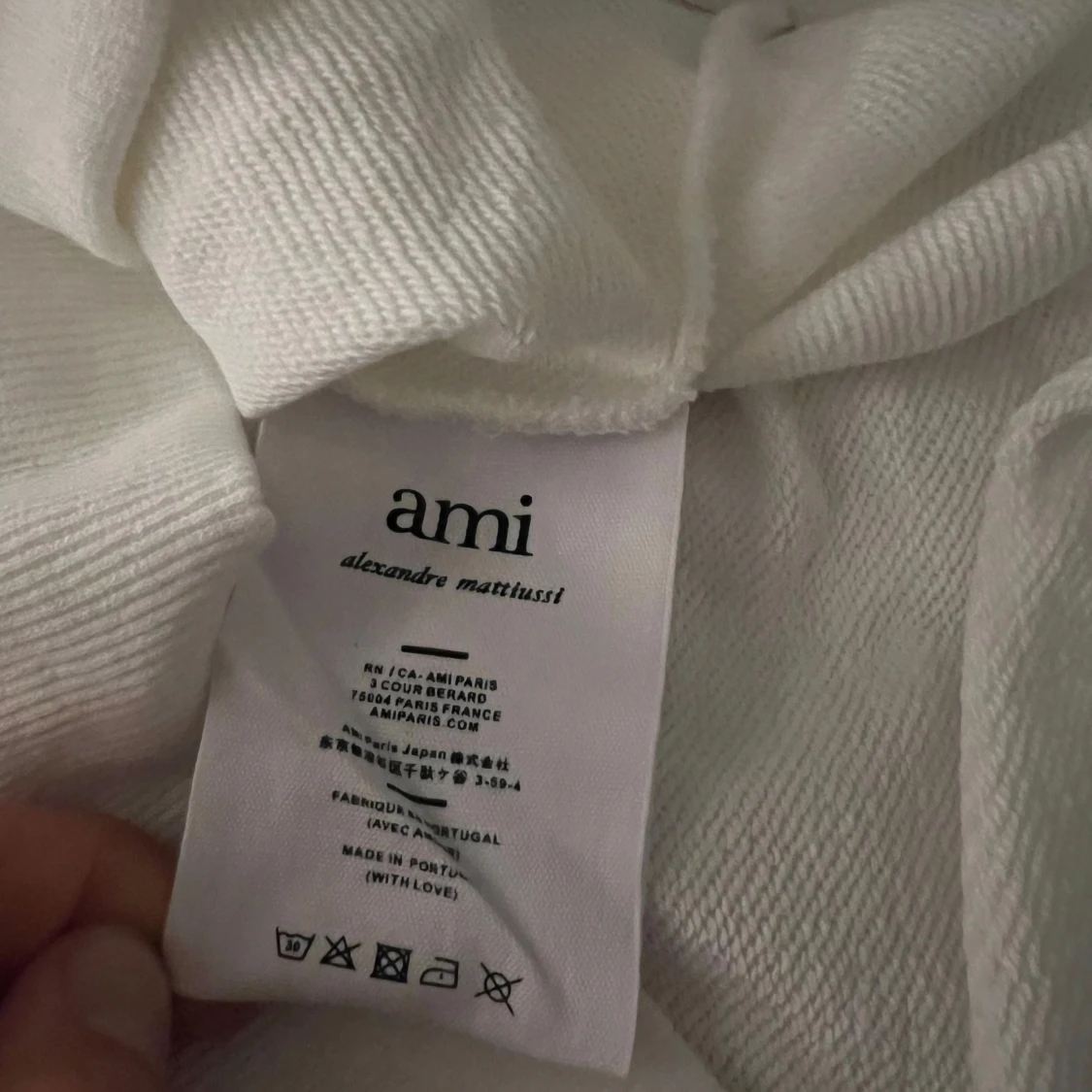 Vit sweatshirt från Ami Alexandre Mattiussi - 2
