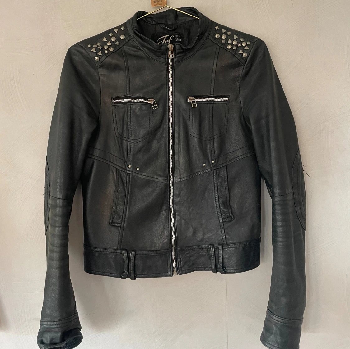 Vintage Skinnjacka i äkta läder  - 93