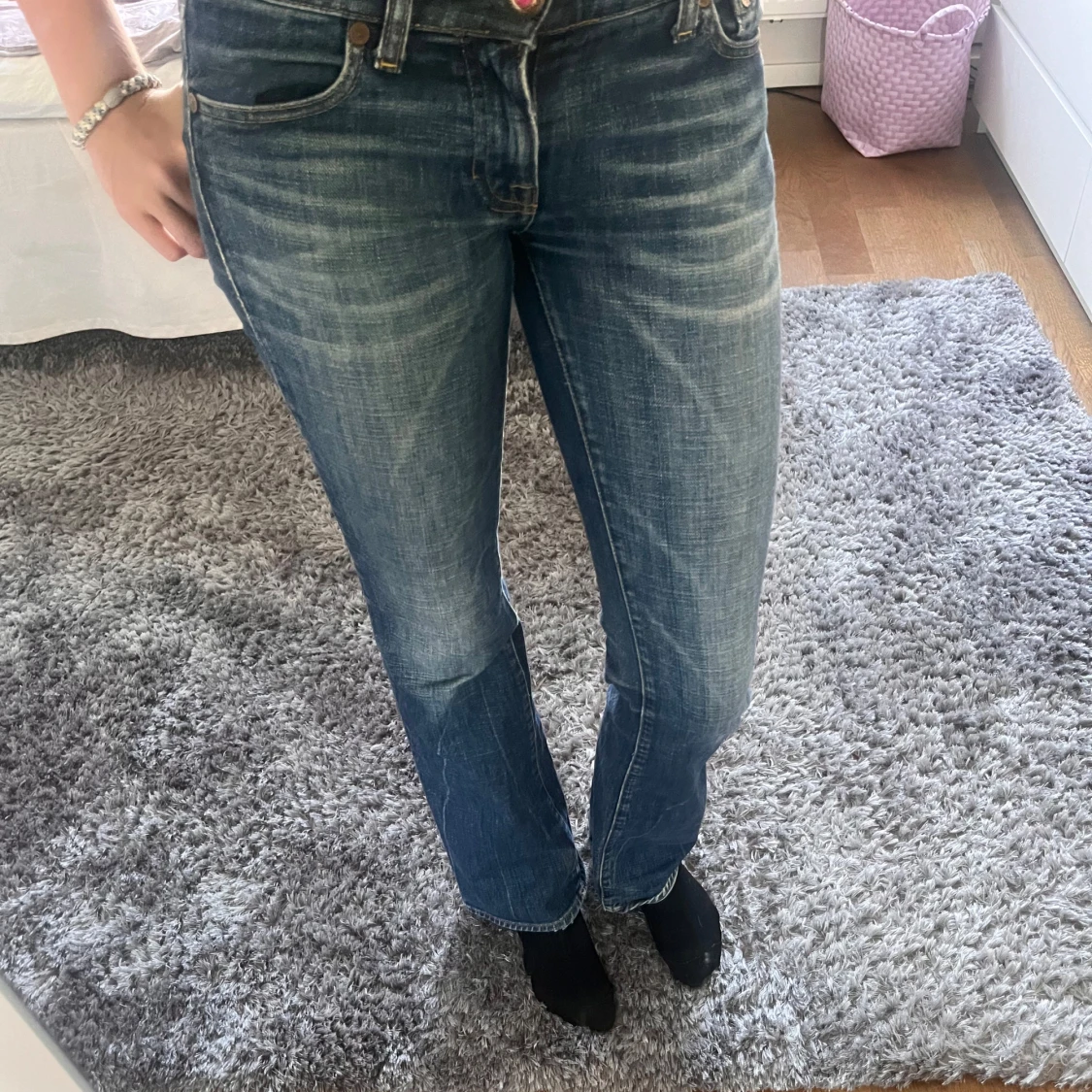 Lågmidjade bootcut - 91