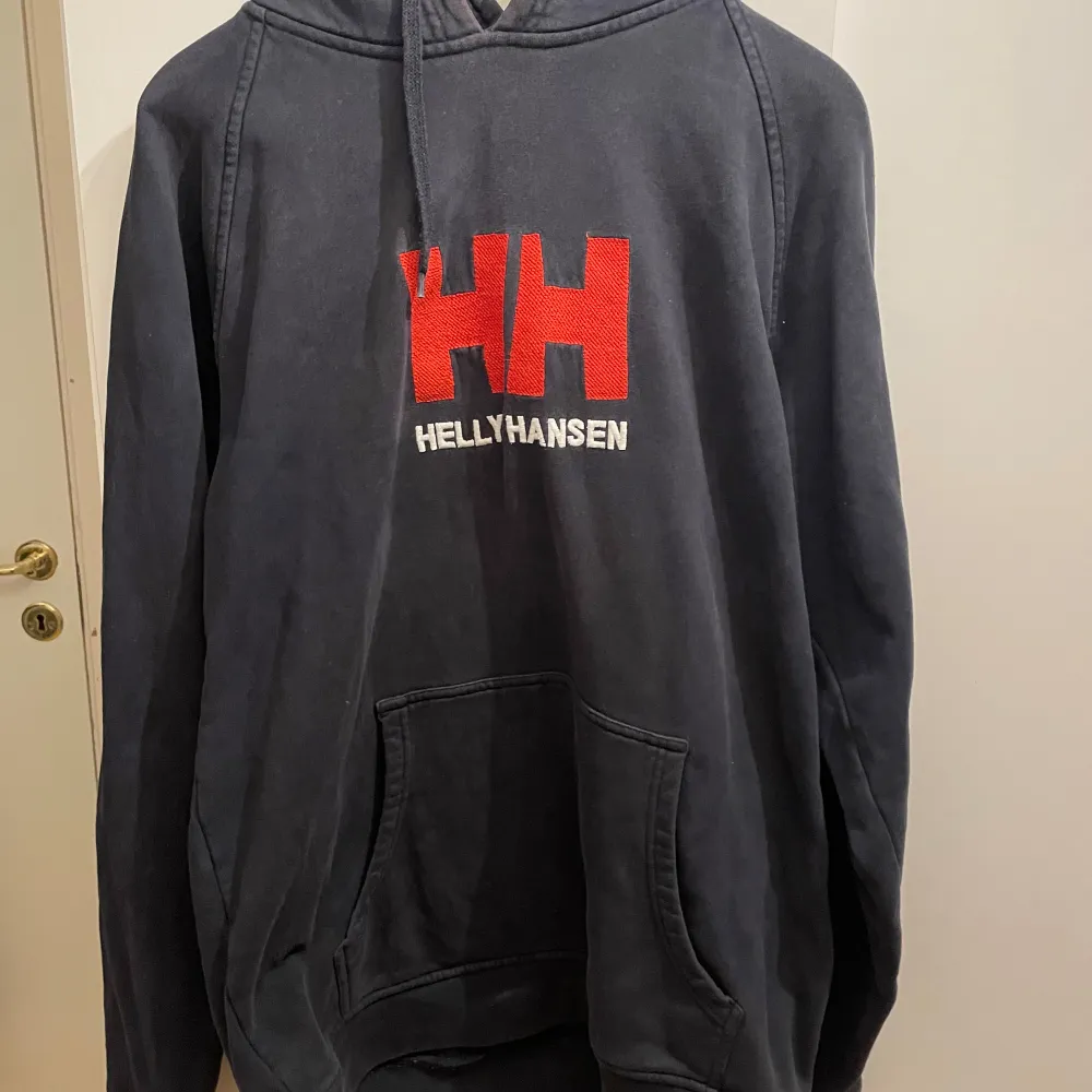 Mörkblå, XXL. Hoodies.