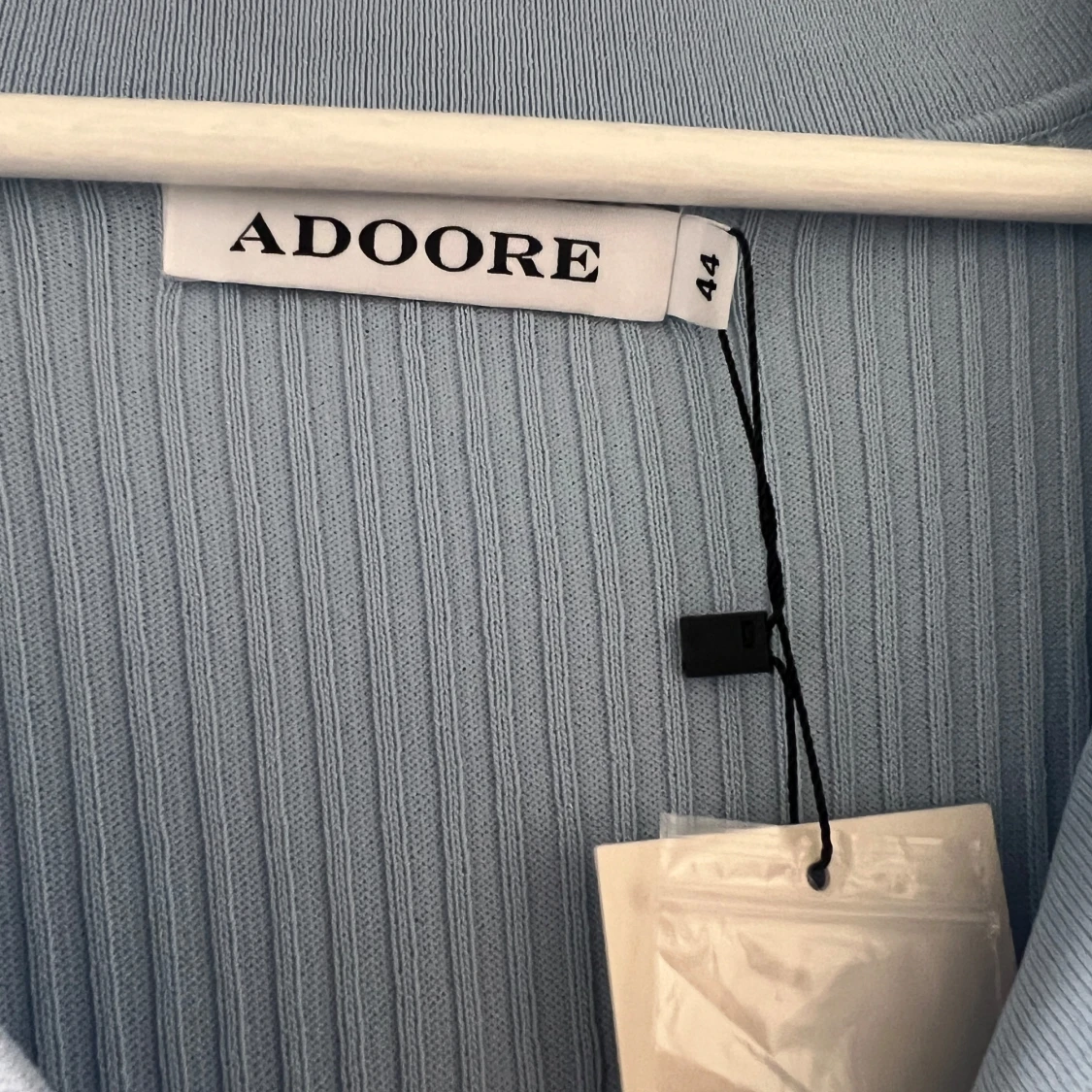 Ljusblå stickad klänning Adoore stl 44 - 91