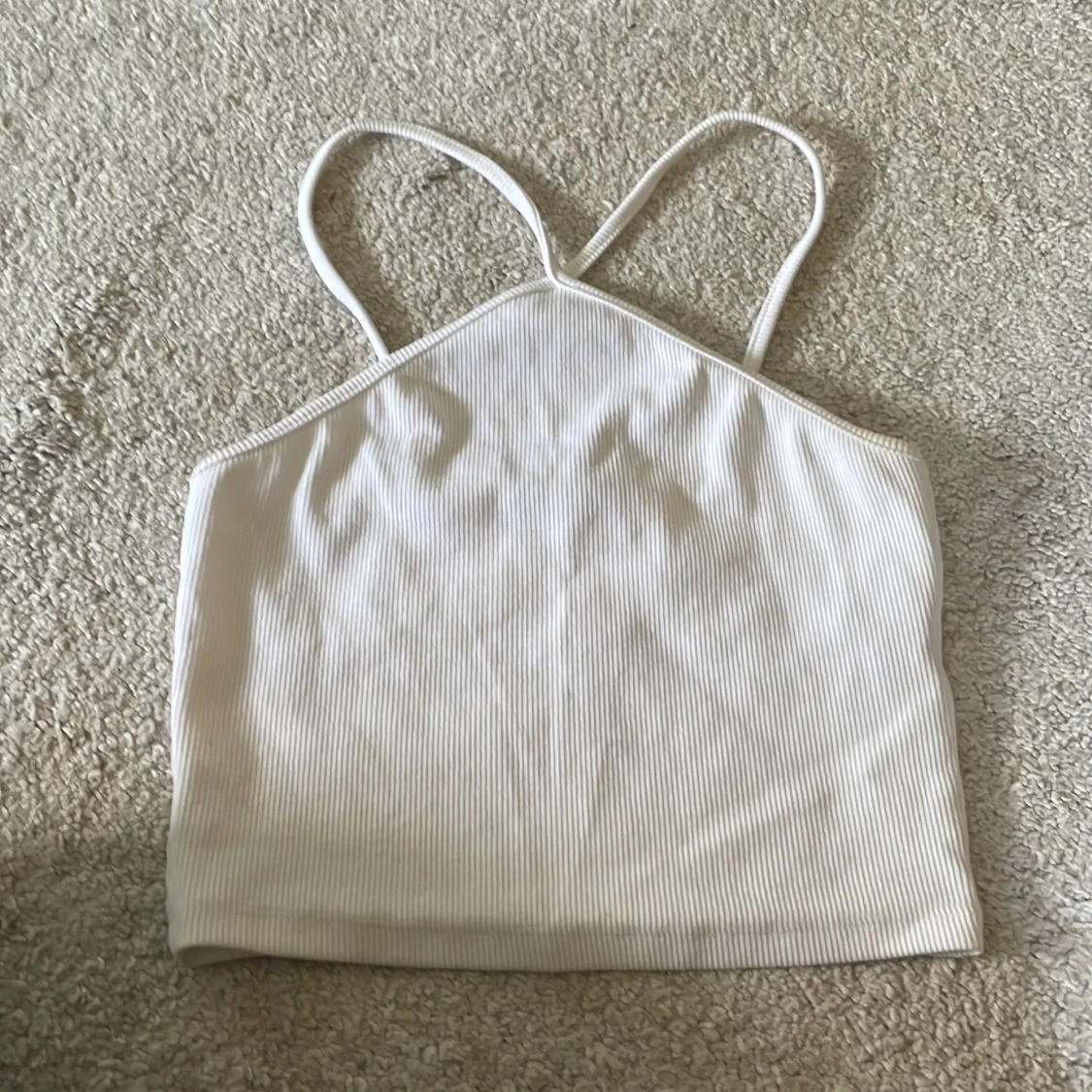 Svart och vit ribbad linnetopp - 2