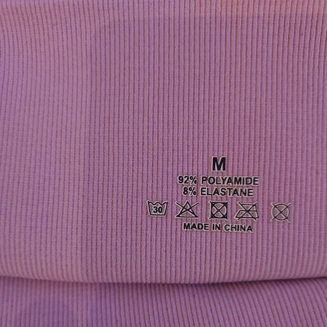 Lila leggings i polyamid - 2