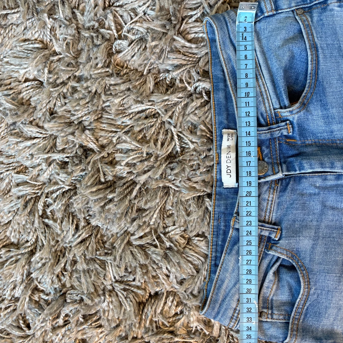 Blå bootcut jeans - 2