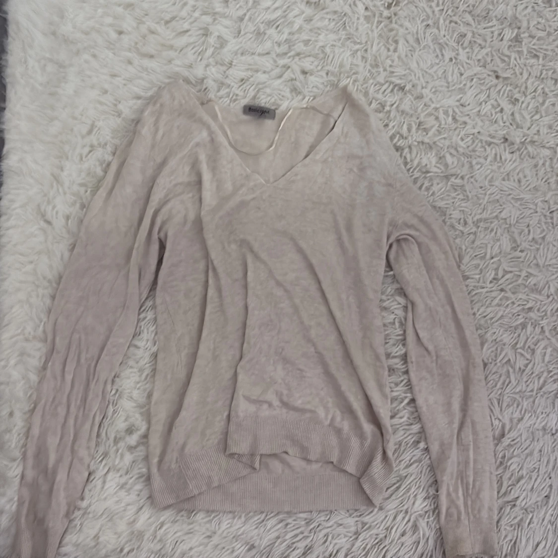 Beige långärmad tröja 