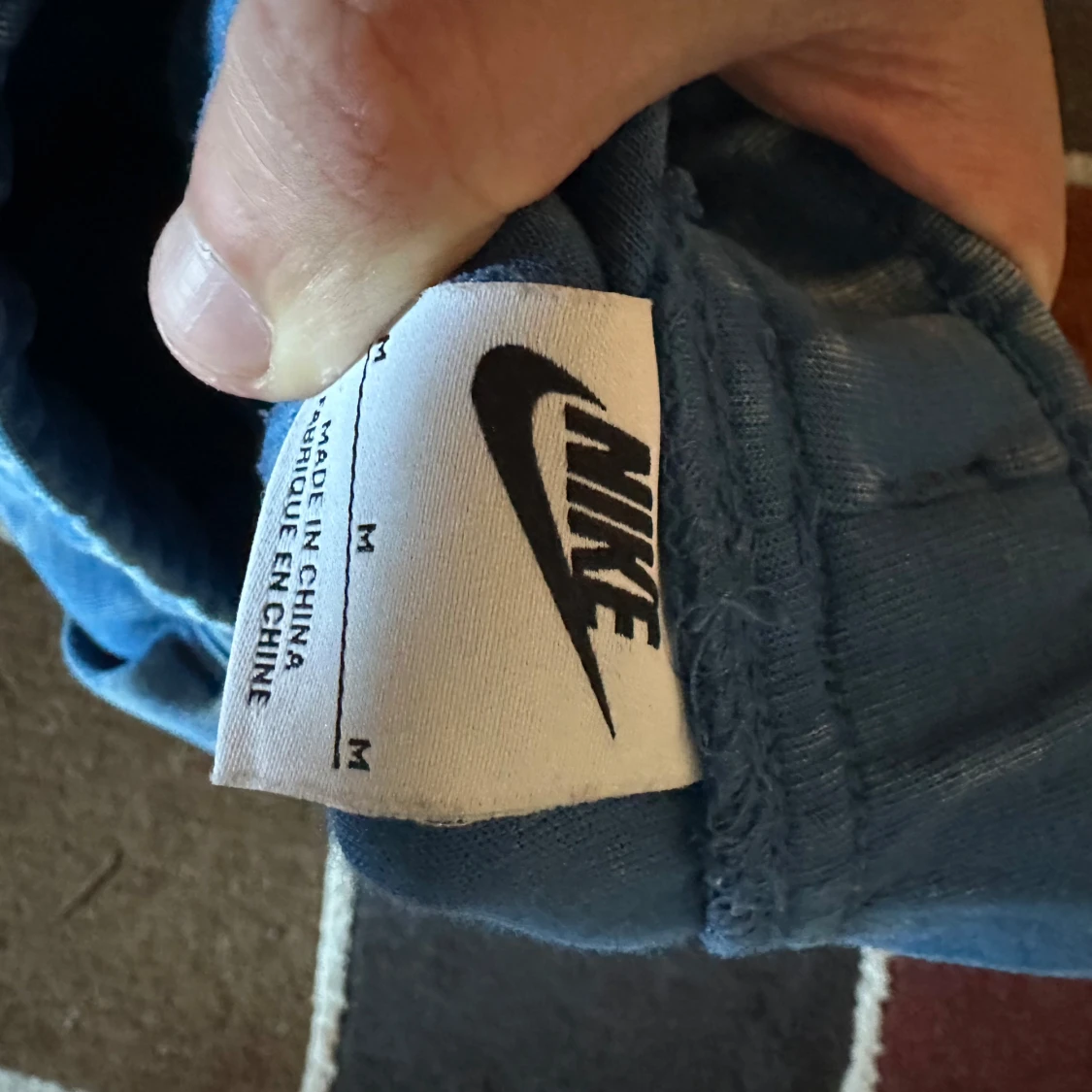 Blå shorts från Nike tech fleece - 2