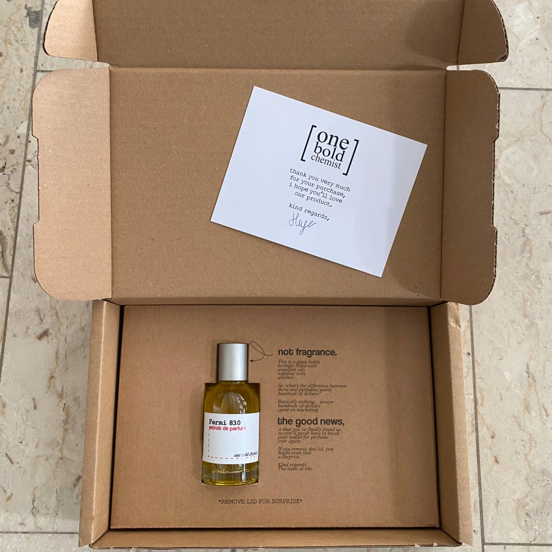 One Bold Chemist Fermi 83.0