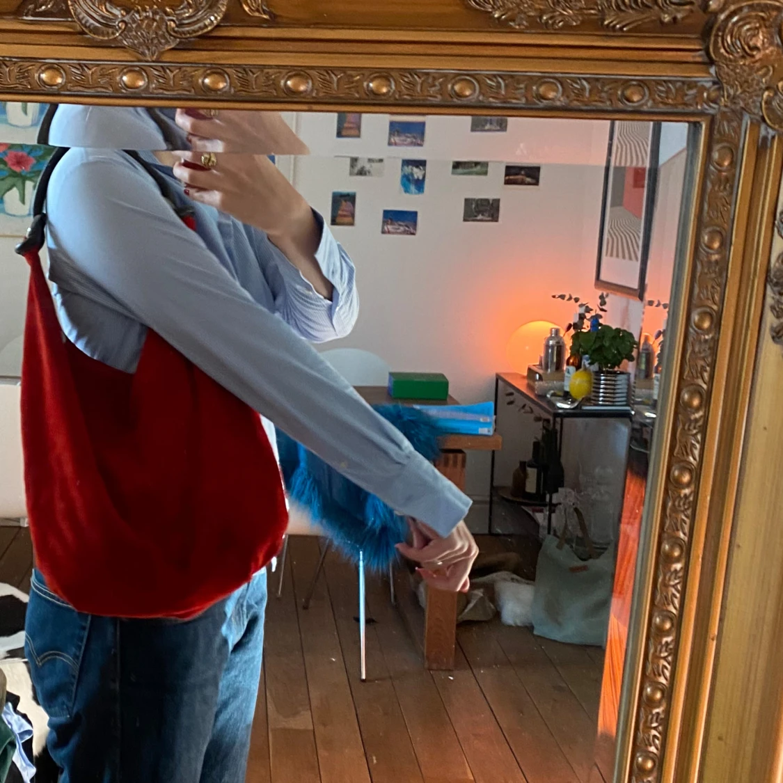 Röd mocka väska❤️‍🔥 - 91