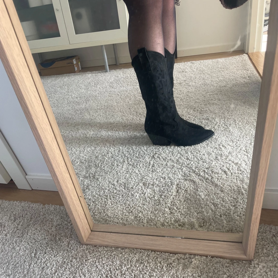 Svarta cowboyboots  - 91