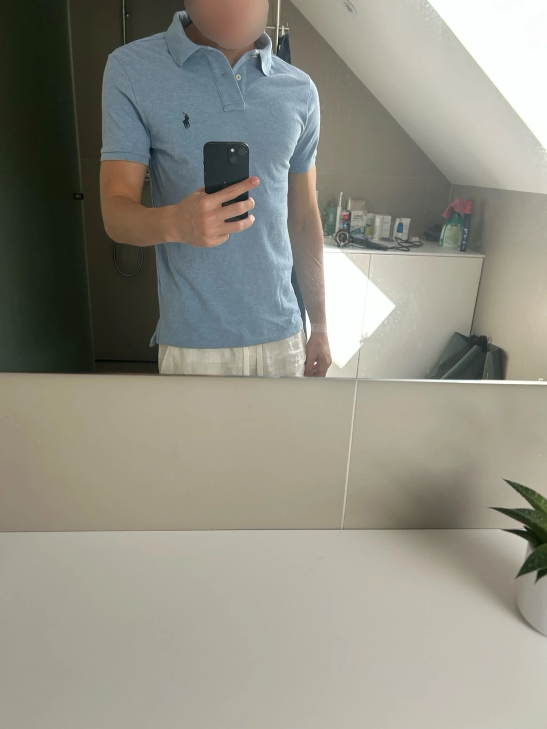 Blå pikétröja från Ralph Lauren - 1