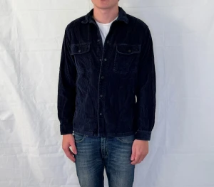 Selected Homme Manchester Overshirt Blue Men's - Marin overshirt i pre-owned skick, storlek S.