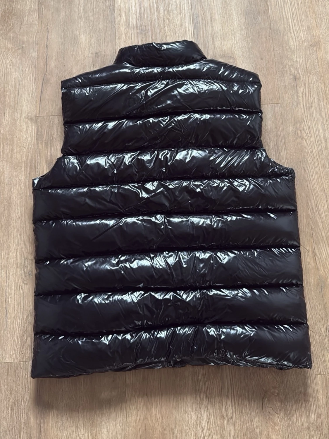 Svart glansig dunväst Moncler - 1