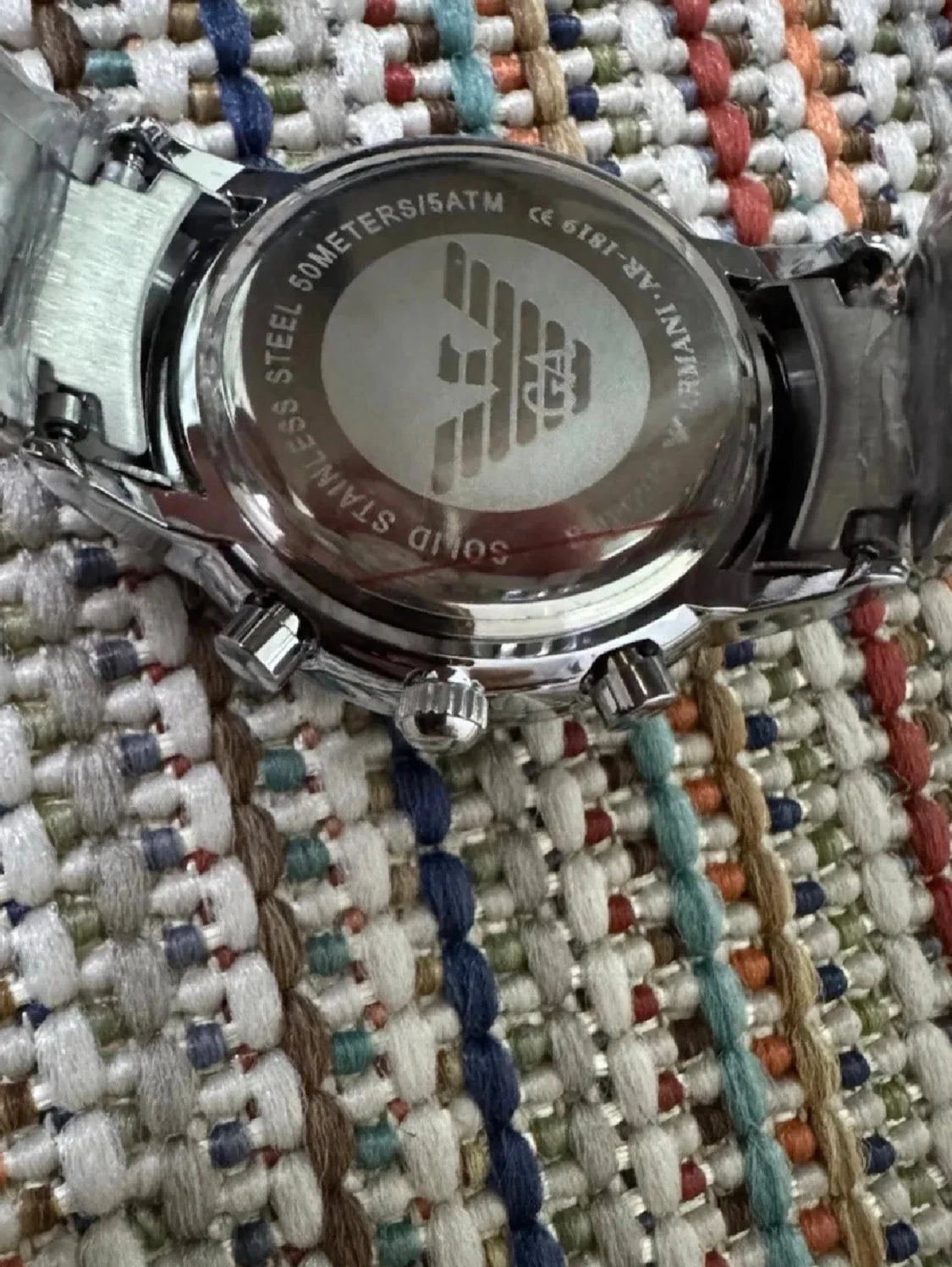 Emporio Armani silverfärgad klocka - 4