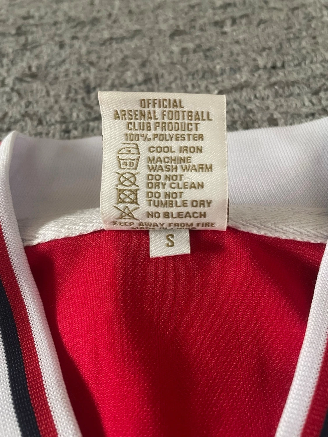 Arsenal retro matchtröja röd/vit - 4
