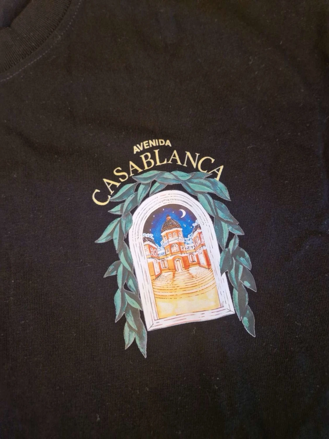 Svart t-shirt med tryck från Casablanca - 1