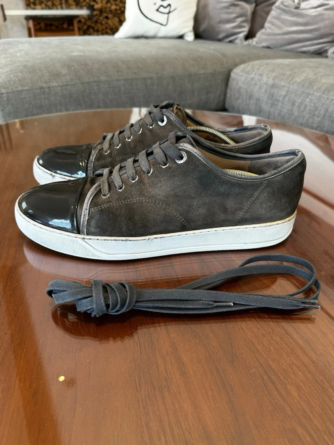 Lanvin cap toe grå DBB1