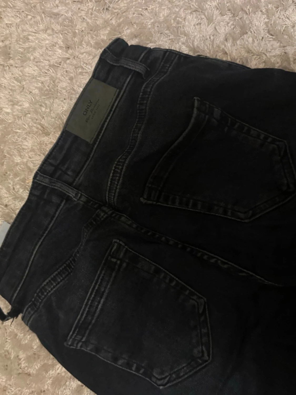 Mörkblå bootcut jeans  - 2