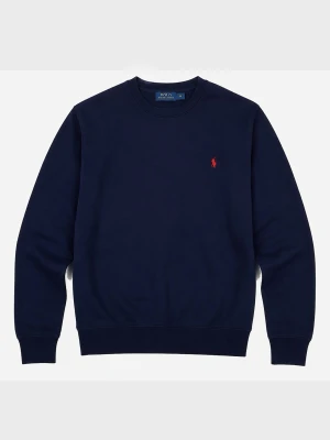 Mörkblå sweatshirt från Polo Ralph Lauren - Marinblå Ralph Lauren sweater gjord utav bomull med en röd häst 🐎. Sweatern passar mellan 170-180 cm men ”the sweet spot är 176-177 ish” tröjan är strechy vilket betyder att vikten spelar mindre roll om man håller sig till tvåsiffrigt!💪🏼⚡️(original box finns🤩)!!