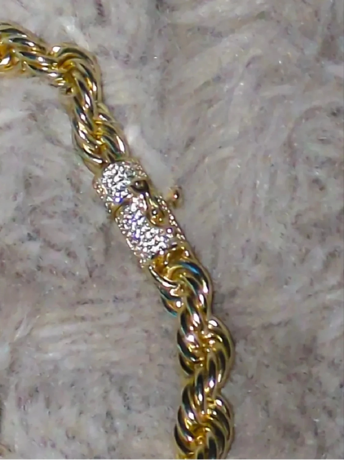 Guldtonat cordell armband 6MM - 1