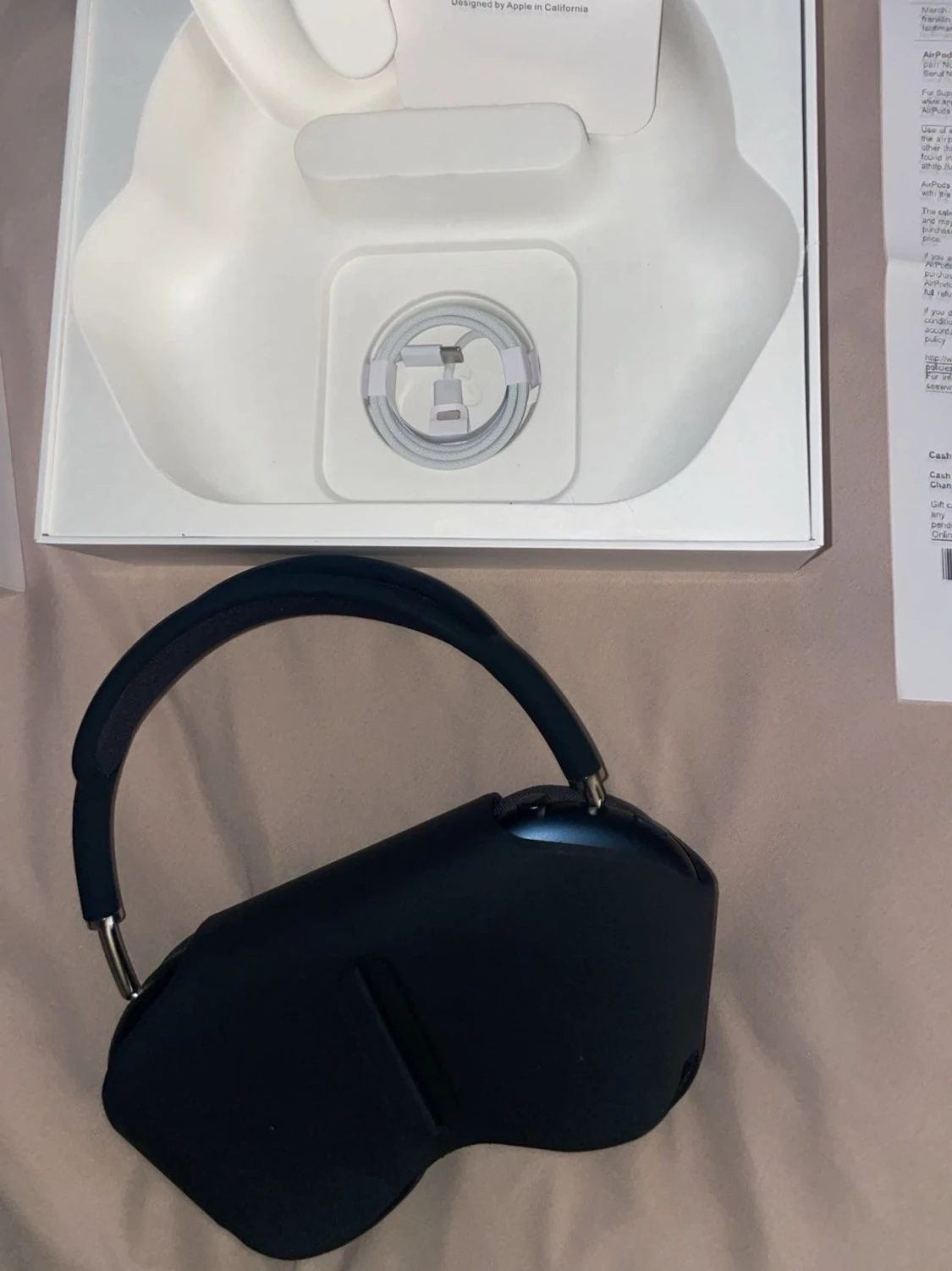 Apple AirPods Max mörkblå hörlurar - 1