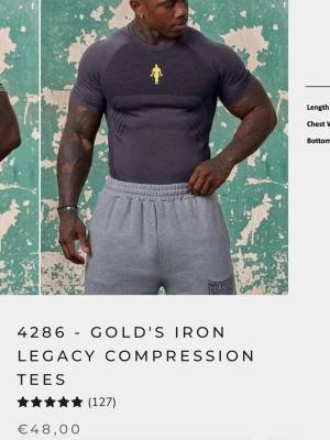YoungLa Golds gym compression - Aldrig använd, bara testad. Nyligen köpt. Säljes på grund av att jag bulkar just nu och dessa är extremt små i storleken så även om storleken är XXL är den för liten för mig. Mina mått finns i bion. 