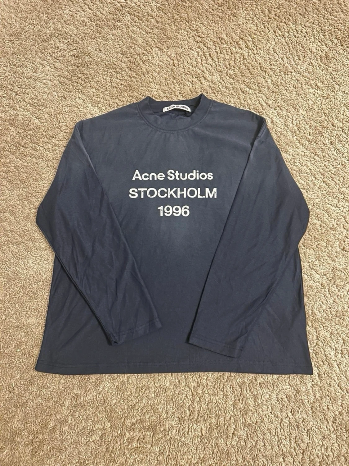Acne Studios blå långärmad tröja