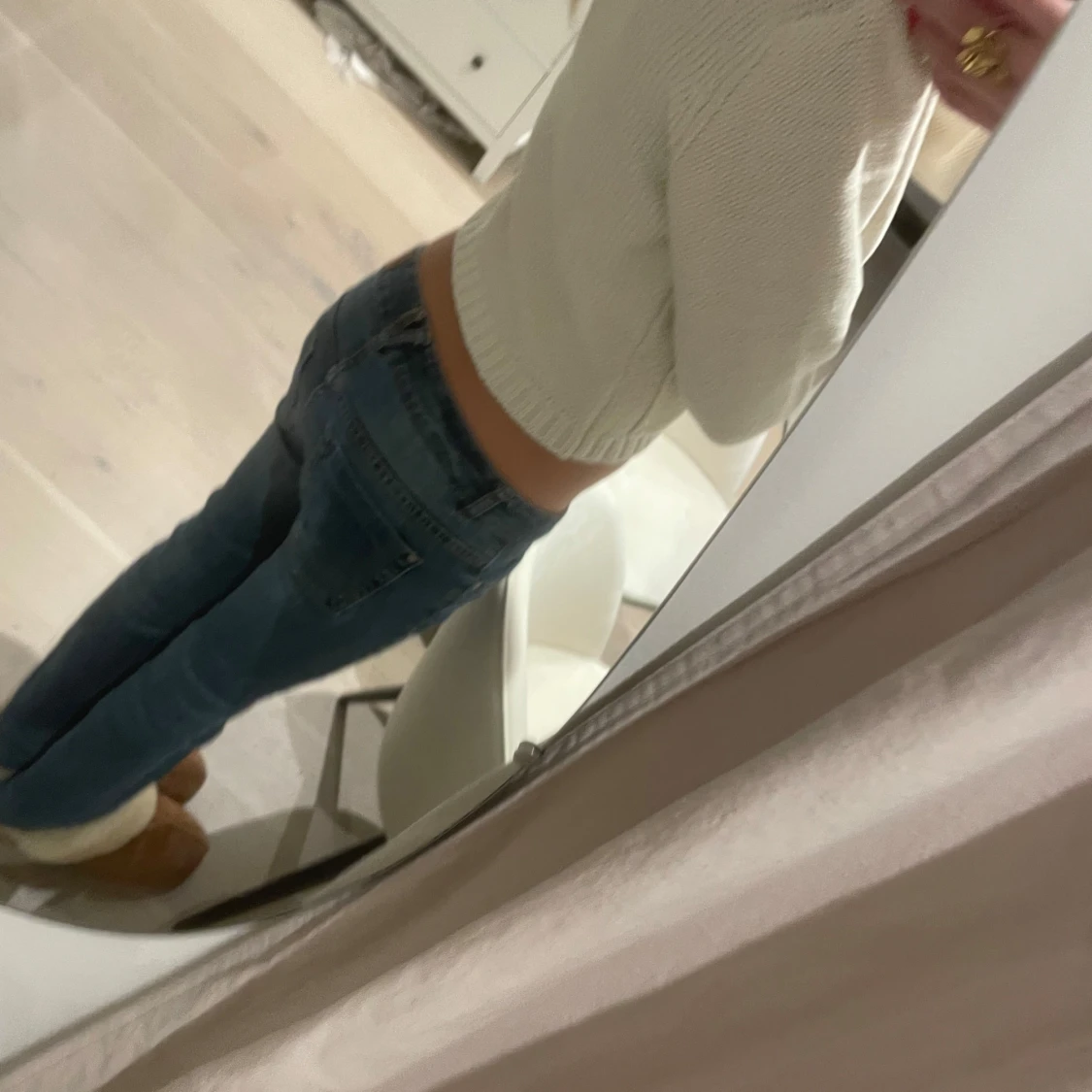 Vit stickad kofta från Zara (LAPP KVAR) - 90