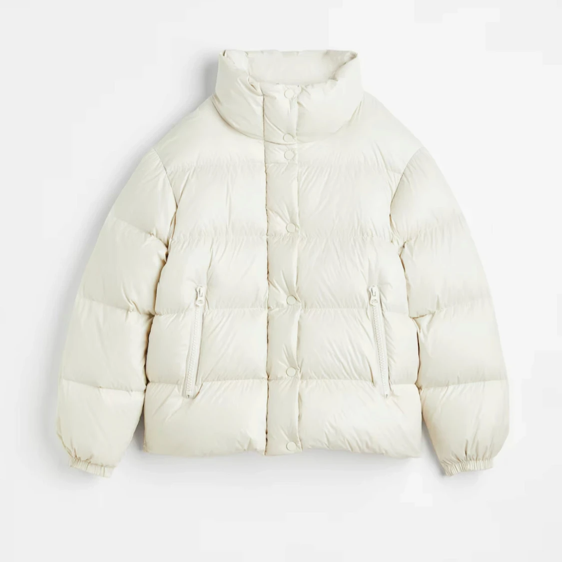 Vit pufferjacka - 90