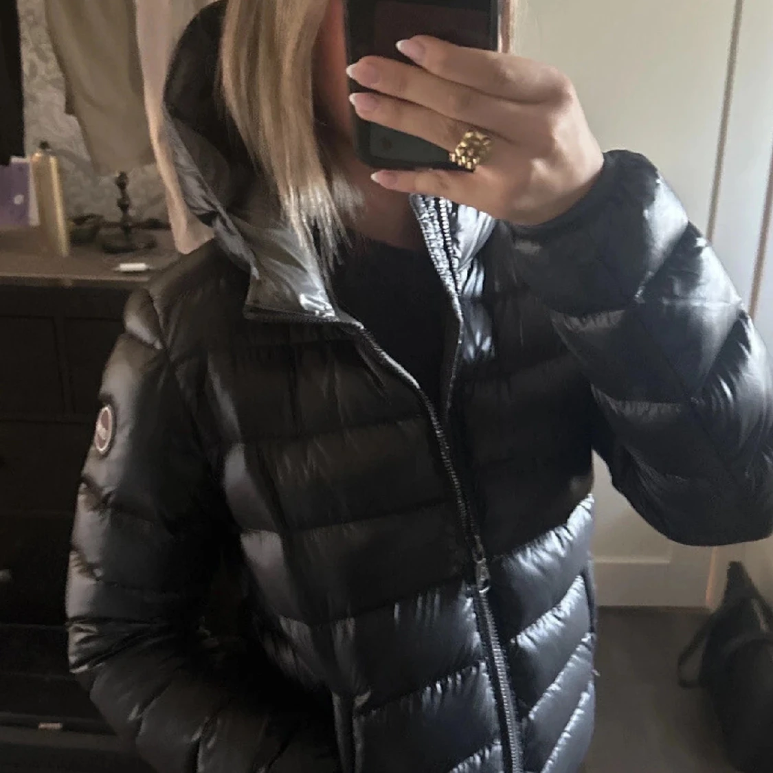 Svart dunjacka från Colmar - 90