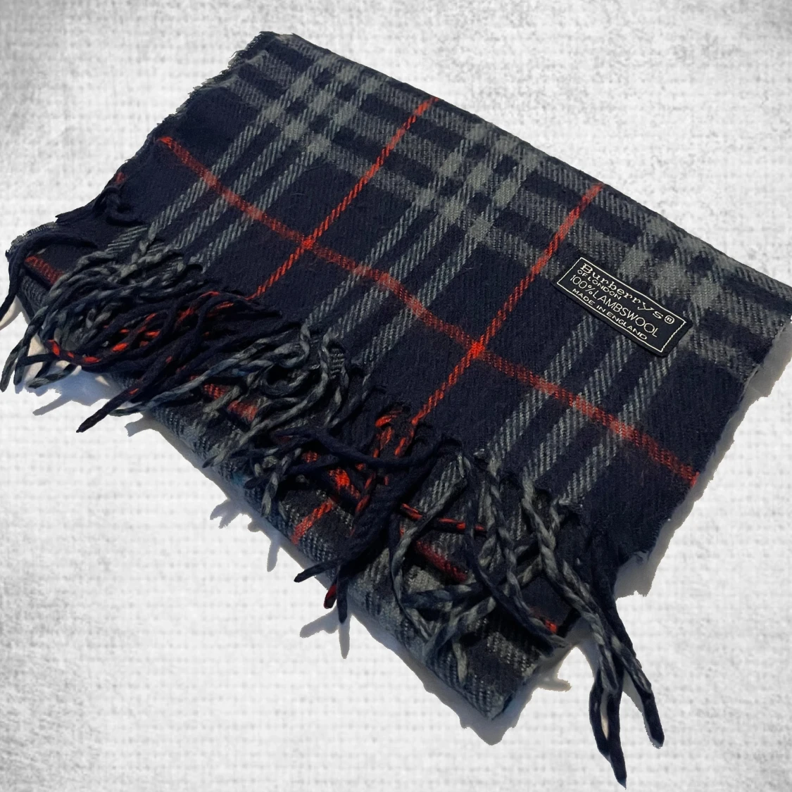 Blå burberry scarf