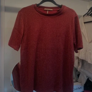 T shirt  - Säljer denna fina vinröda t shirten med ett lite mer glittrigt typ från Scotch&Soda. Bra skick och perfekt nu i höst!☺️