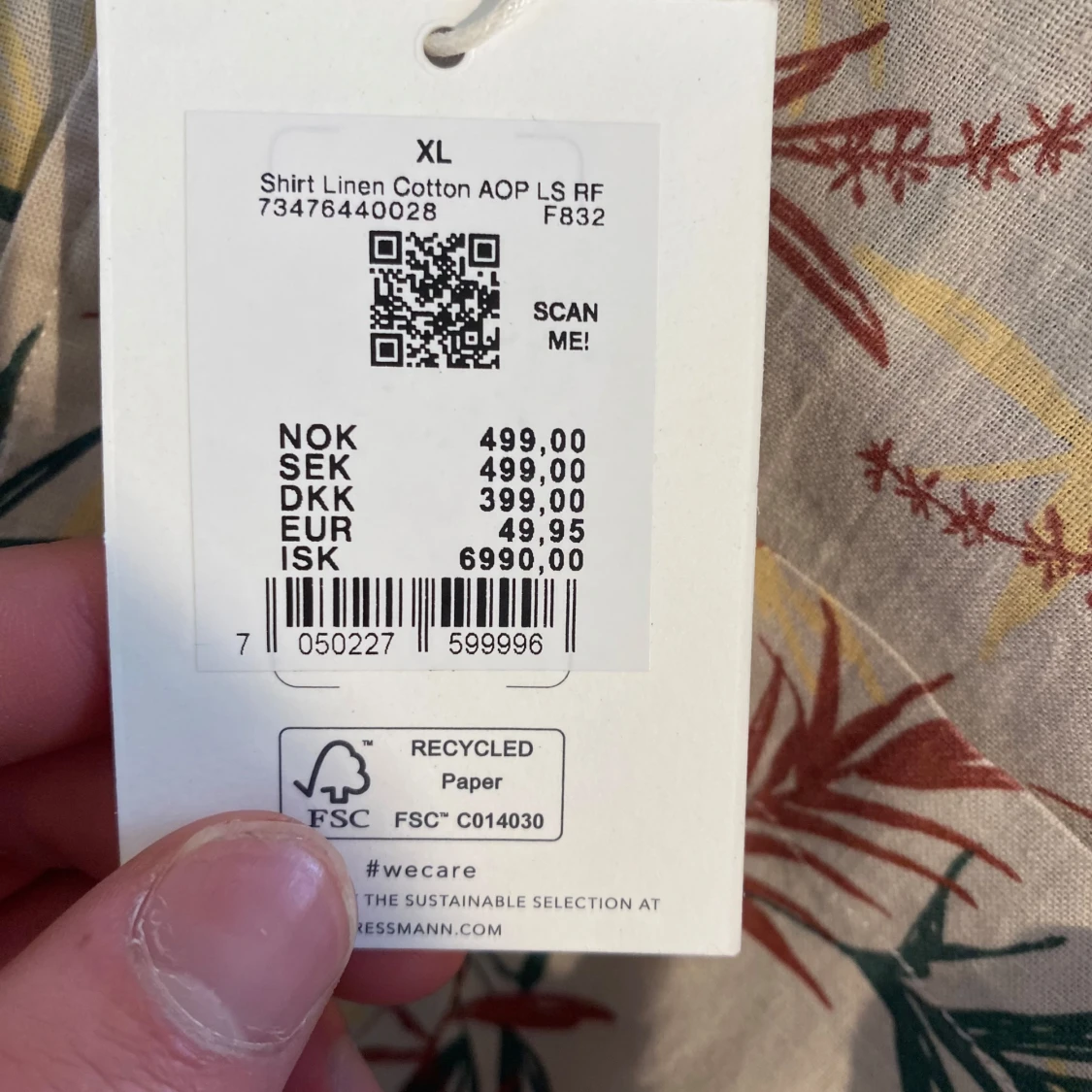 Helt ny linneskjorta - 91
