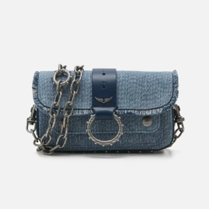 Zadig & voltaire väska  - ZADIG & VOLTAIRE KATE WALLET GLITTER - AXELREMSVÄSKA - STORM. Helt ny, aldrig använt, nypris - 4 095kr. Jag få jättegärna skicka kvitto 🩷🫶🏻