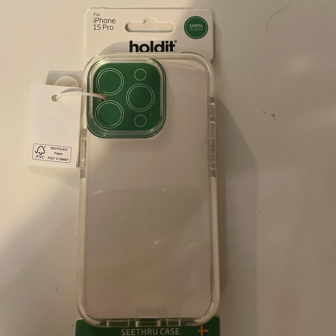 Transparent mobilskal för iPhone 15 Pro från Holdit - 2